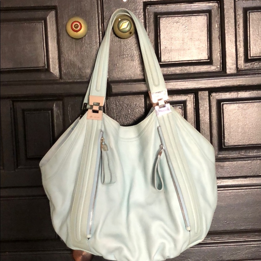 B. Makowsky Bag In baby light blue - Picture 1 of 7